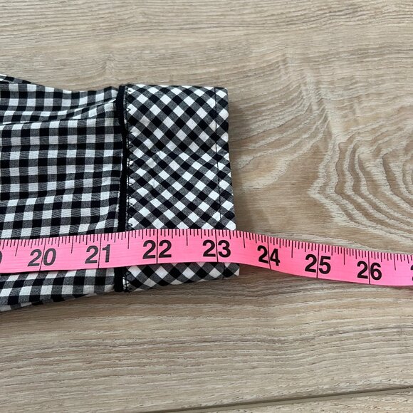 🖤Jones New York signature Gingham  Black and white button up shirt Sz M - Picture 8 of 12